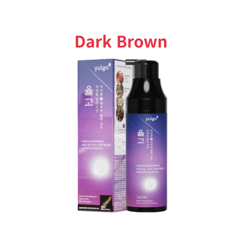 Yulgo Natural Time Mild Shampoo for Dyeing Dark Brown 200ml